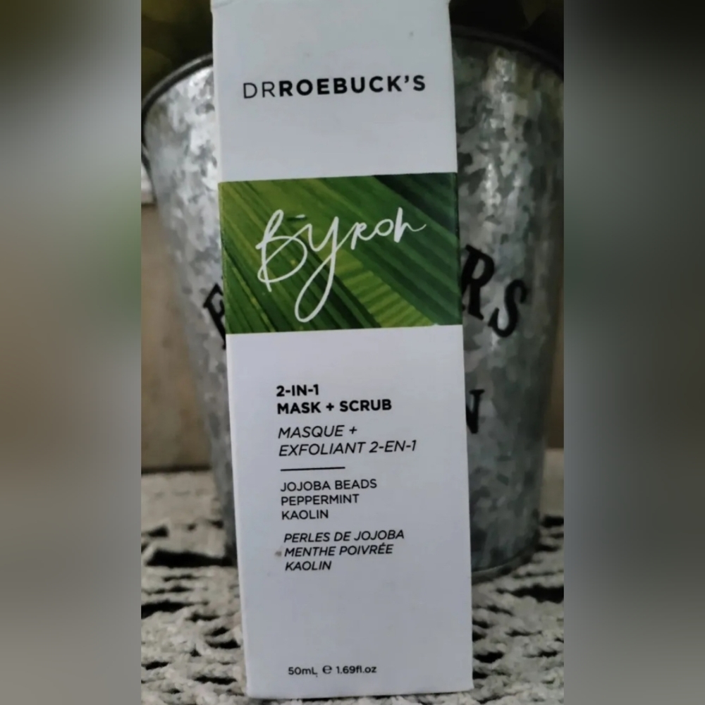 Dr Roebuck's Byron 2-In-1 Mask + Scrub 50ML NIB